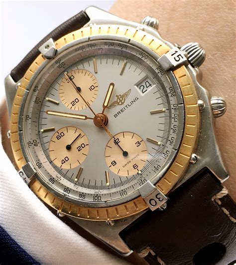 breitling chronomat automatic gold|Breitling gold bezel.